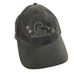 Ducks Unlimited Grey Unisex Adult Strapback Adjustable Baseball Hat